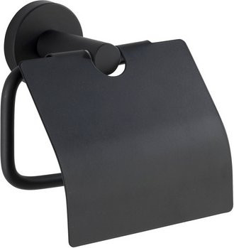 WENKO Handtuchhalter aus Edelstahl in Schwarz matt, Wandmontage - Bild 1