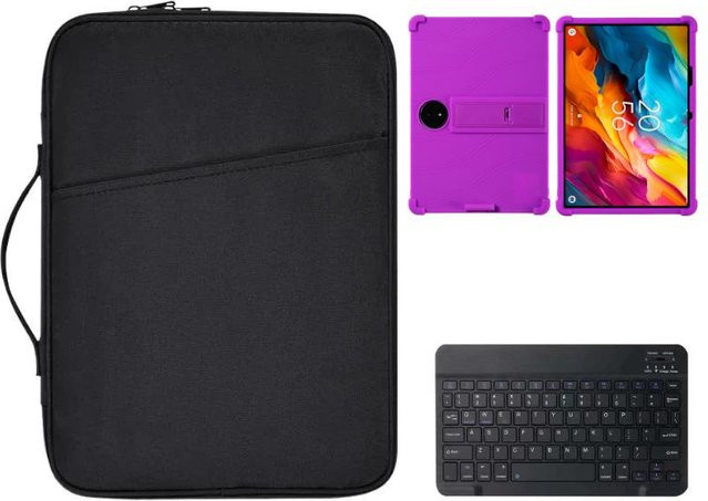 TCL NXTPAPER 14 9491G 3-in-1 Zubehör Set mit Silikon Hülle inklusive Stifthalter, Bluetooth-Tastatur und Aufbewahrungstasche in Violett - Bild 1