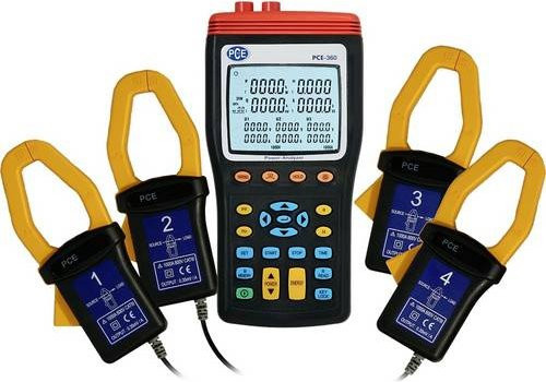 PCE Instruments 3-Phasen-Leistungsmesser PCE-360 in Schwarz - Bild 1