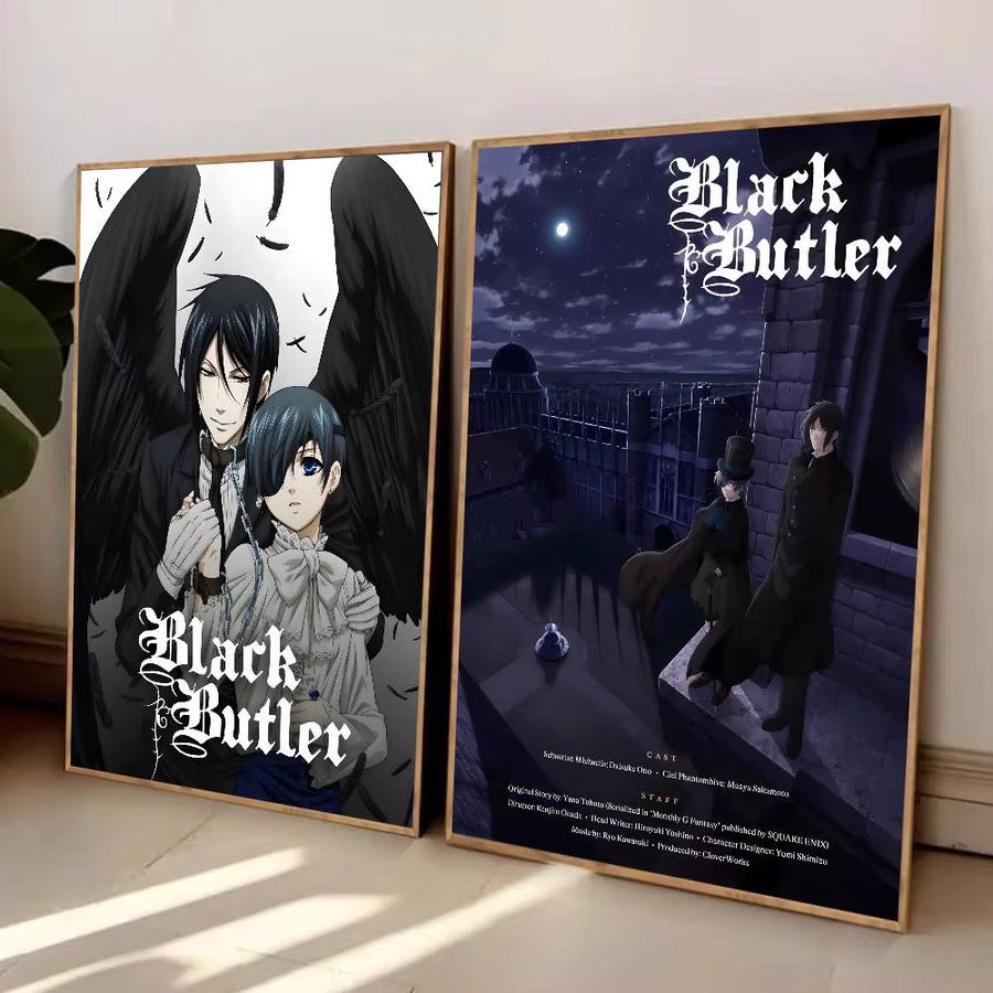 B-Butler Anime Poster Schwarz Wanddekoration für Wohnzimmer und Schlafzimmer - Bild 4