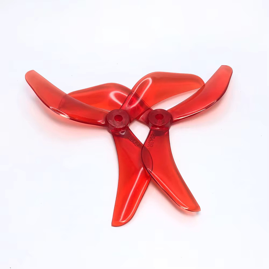 YSIDO 4er Set 5043 3-Blatt Propeller für RC Modell FPV Freestyle 5 Zoll Drohnen in Rot (2CW + 2CCW) - Bild 3