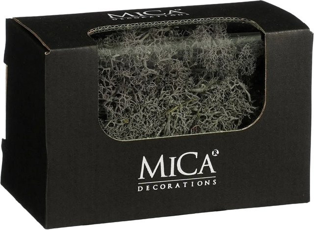 Mica Decorations Rentiermoos Grau B/T/H: 14,5 x 8 x 9,5 cm - Bild 1
