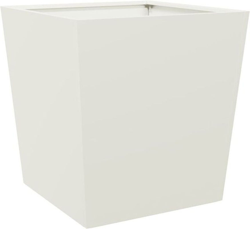 Vidaxl Pflanzkübel aus Metall in Weiß, quadratisch, B/T/H: 50 x 50 x 50 cm - Bild 1