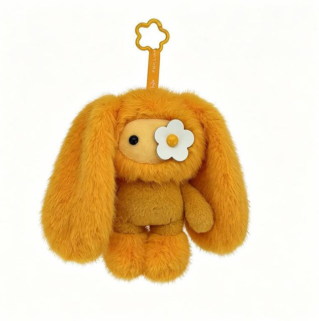 Schlüsselanhänger Juju Langohr-Hase, orange, Kinder - Bild 1