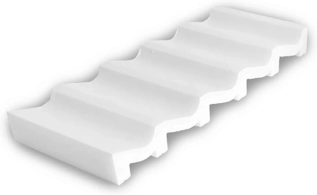 PROFHOME 3D Wandpaneel Musterstück S-659801-280 in Weiß, Breite: 10 cm - Bild 1