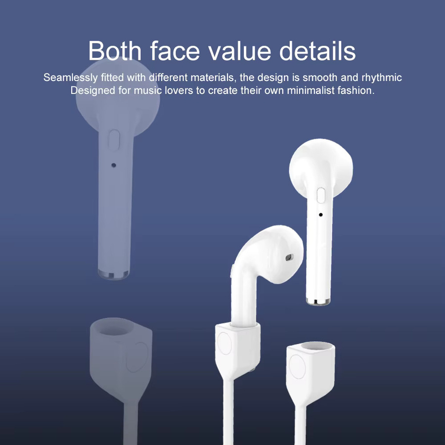 Magnetisches Silikon Kopfhörer-Halsband in Lila für Apple AirPods 1 2 3 4 als Anti-Verlust Zubehör - Bild 3