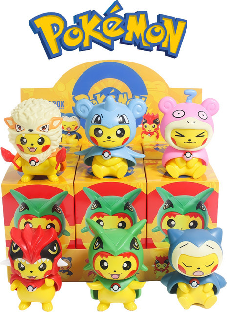 Bandai Pokémon Cosplay-Figuren Pikachu, 6-teiliges Blindbox-Set - Bild 1