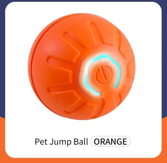 Yiran Furniture Intelligenter Hundespielzeugball, elektronisch, interaktiv, beweglicher Ball, USB, automatischer Bewegungsball, springend, für Welpen - Bild 1