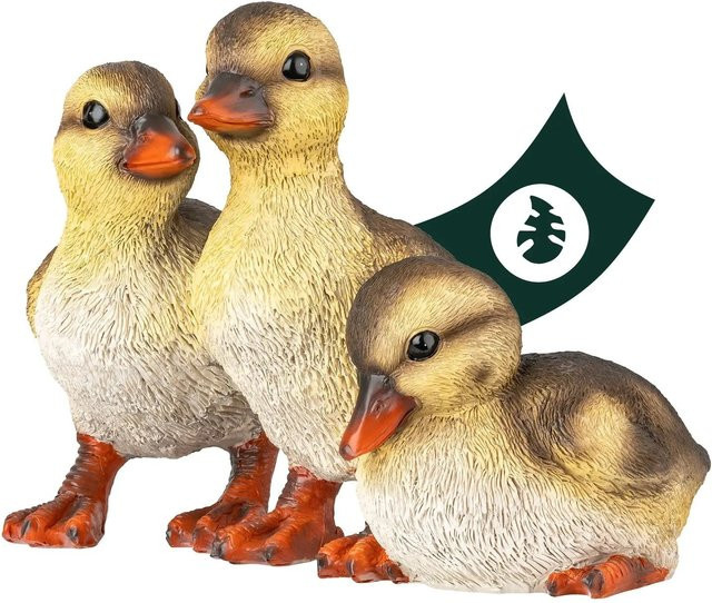VERDOBA Gartenfiguren Entenküken in Gelb aus Kunststoff für den Teich und Garten - Bild 1