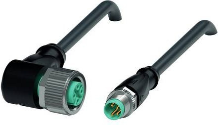 Pepperl+Fuchs 240796-100001 Sensor-Aktor-Steckverbinder konfektioniert, Farbe: Schwarz, Kabellänge: 1 m, Polzahl: 4 - Bild 1
