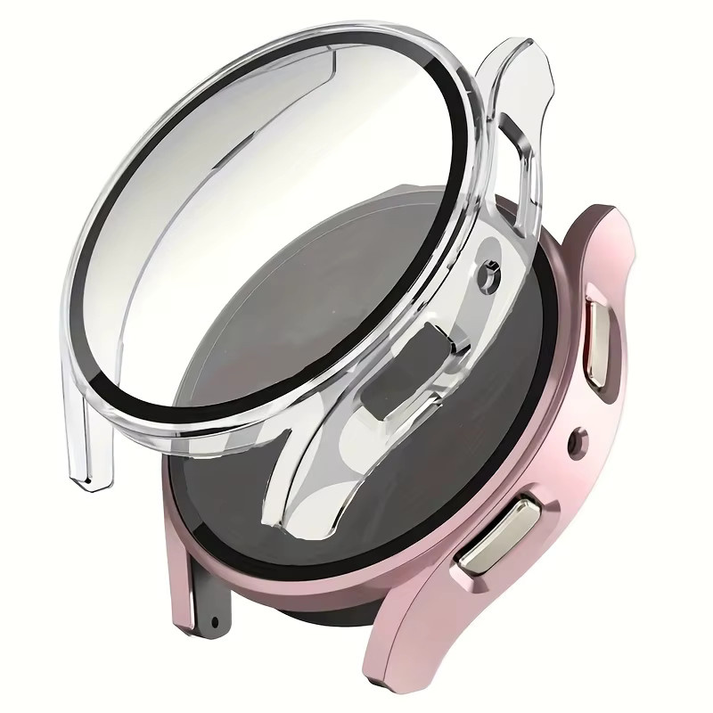 Samsung Displayschutzhülle für Galaxy Watch, mattes Hart-PC-Gehäuse, gehärtetes Glas, 2 Stück - Bild 2