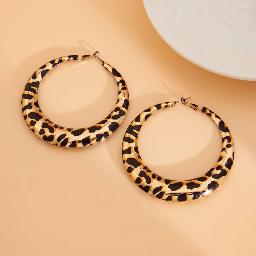KunJoe Creolen, Leopardenmuster, Gold, Damen - Bild 5