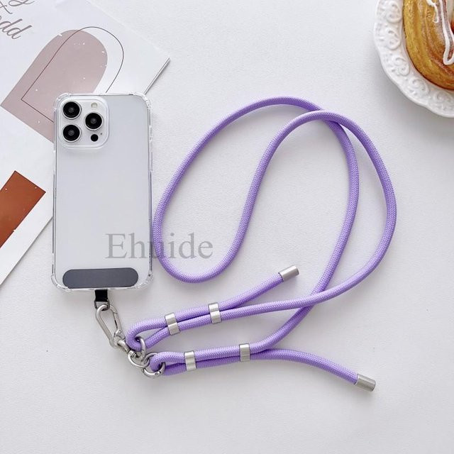 Transparente Crossbody Handyhülle mit verstellbarem Tragegurt und Lanyard für OPPO und Realme Modelle - Bild 1