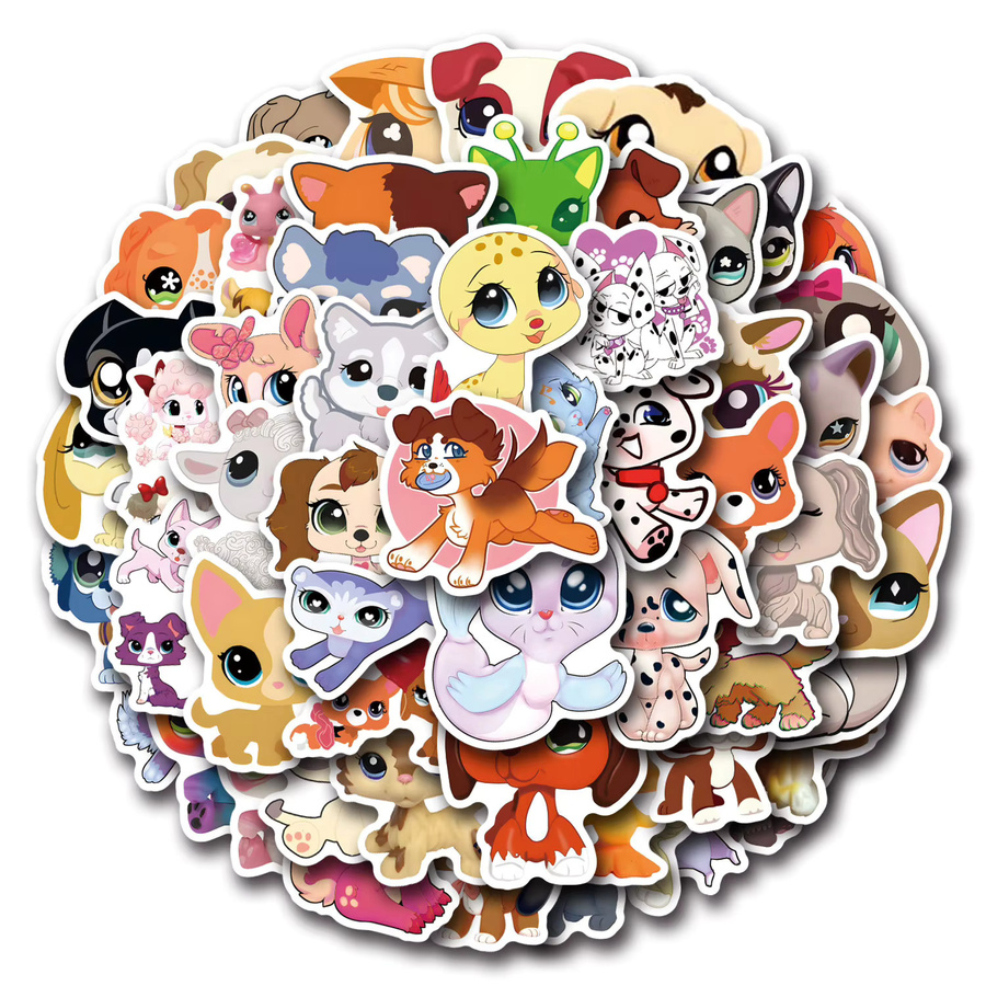 Littlest Pet Shop Spielzeug-Aufkleber, 55-teiliges Set - Bild 2