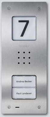 Siedle Audio-Intercom Gegensprechanlage in Silber für den Einbau - Bild 1