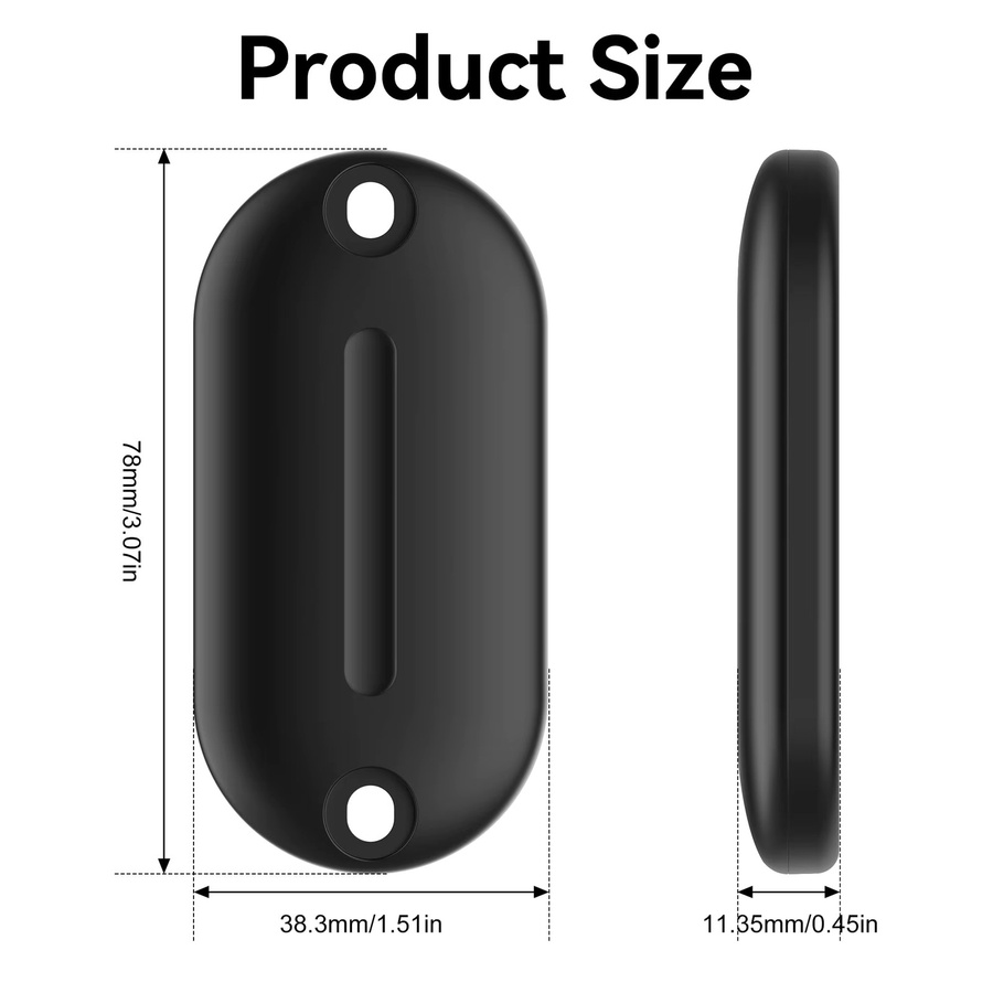 Apple AirTag Fahrradhalterung Schwarz Wasserdichte GPS Tracker Halterung zur Diebstahlsicherung für dein Fahrrad zur Montage unter dem Flaschenhalter - Bild 4