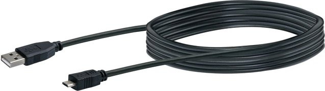 Schwaiger USB Micro Anschlusskabel 2.0 Schwarz, Länge: 1 m - Bild 1