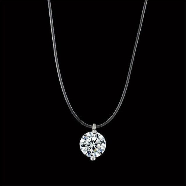 YIRAN Jewelry Halskette, Kristallanhänger, Choker, Damen, black - Bild 1