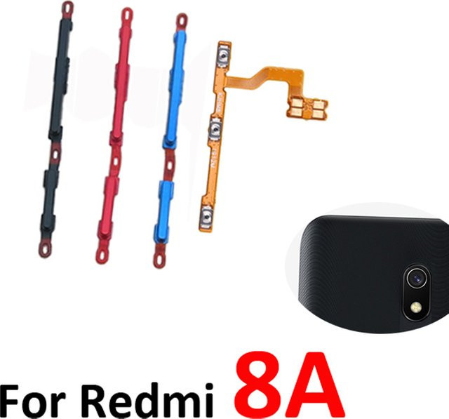 Xiaomi Redmi 8A Reparaturset mit externen Tasten und internem Flexkabel in Schwarz - Bild 1