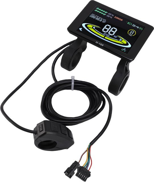Igeteck Elektroroller Display-Messgerät mit Farbbildschirm, ergonomischen externen Tasten und SM-Stecker, Schwarz - Bild 1