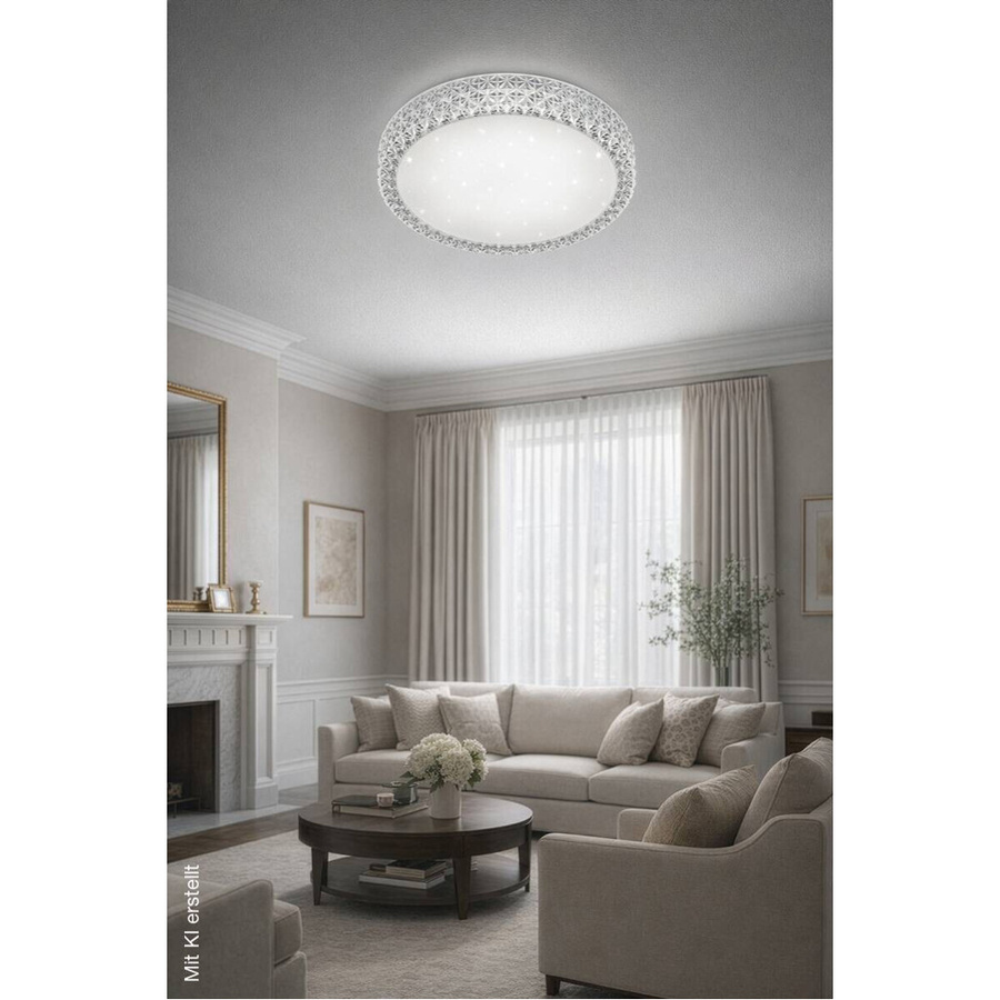 Reality Pegasus LED Deckenleuchte in Weiß und Transparent aus Acryl, Durchmesser: 60 cm - Bild 2