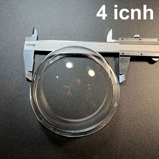 ACDML 4-Zoll Hochleistungs-Kuppelabdeckung aus transparentem Acryl, wasserdichte Schutzabdeckung aus klarem Plexiglas für CCTV-Kameragehäuse - Bild 1