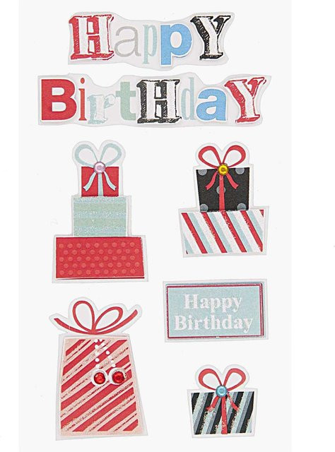 Rico Design Paper Poetry 3D Sticker als Geburtstagsgeschenk - Bild 1