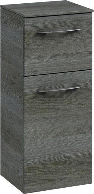 Pelipal Bad-Hängeschrank Quantum 01 in Graphit mit Soft-Close-Türen und internen Regalen, Breite: 30 cm - Bild 1