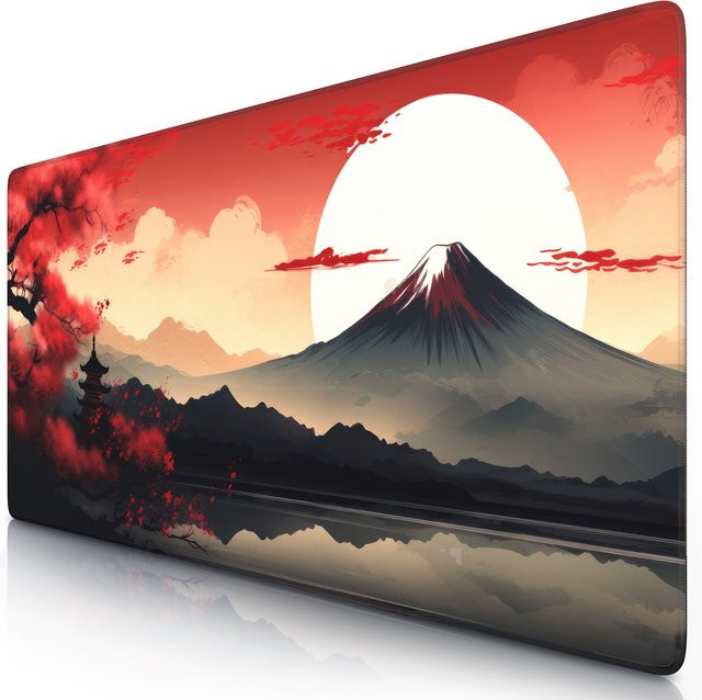 Titanwolf Gaming Mauspad XXL Speed Deskpad Japan Sunset 2, Farbe: Multicolour, B/T: 90 x 40 cm - Bild 1