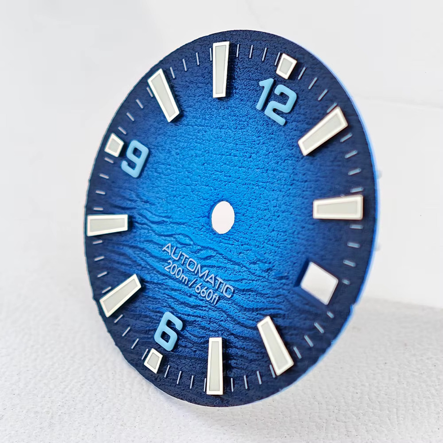 Dwayne Campbell Uhrenzubehör, Zifferblatt mit C3 BGW9 Leuchtmasse, 28,5 mm, Unisex - Bild 2