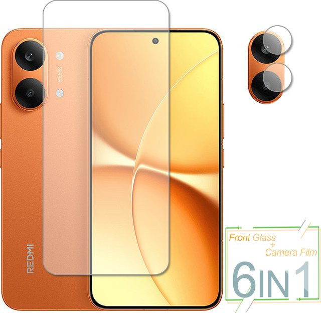 Xiaomi Poco X8 Pro Max Displayschutzfolie aus gehärtetem Glas mit Kameralinsenfolie, transparent - Bild 1