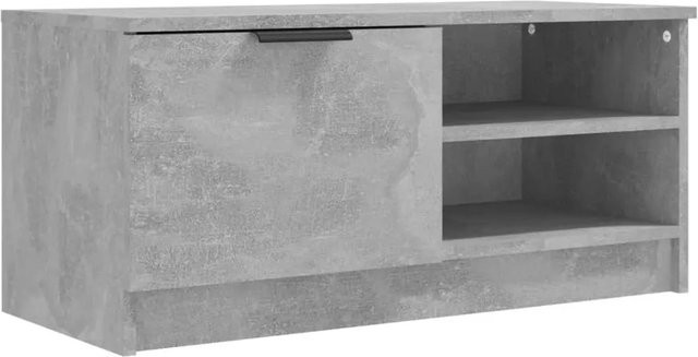 vidaXL TV-Schrank modern in Betongrau aus Holzwerkstoff, B/T/H: 80 x 35 x 36,5 cm - Bild 1