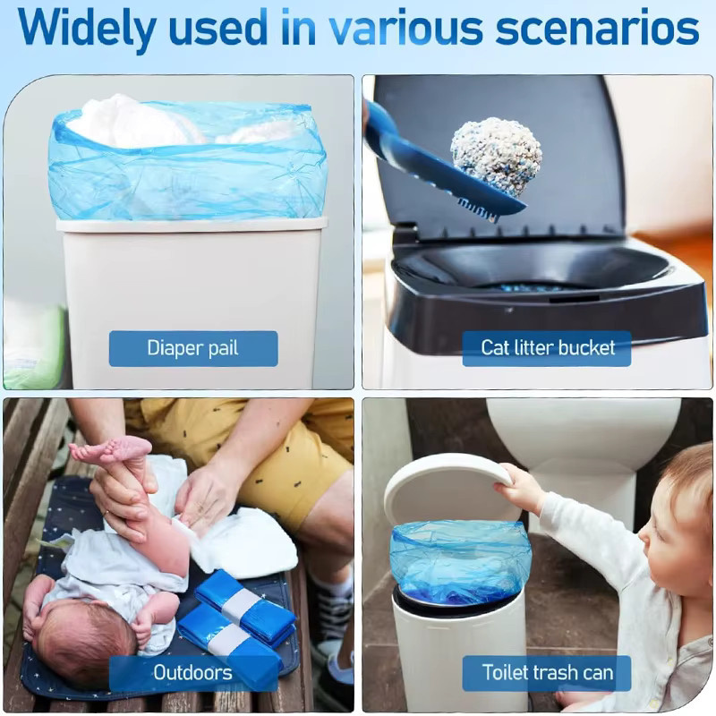 Angelcare Windeleimer Müllbeutel in Blau für Sangenic, Tommee Tippee Twist & Click und Dekorativ Genie - Bild 3