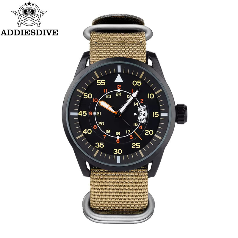 ADDIESDIVE Armbanduhr, Quarz, Textil/NATO, Grün, Herren - Bild 5