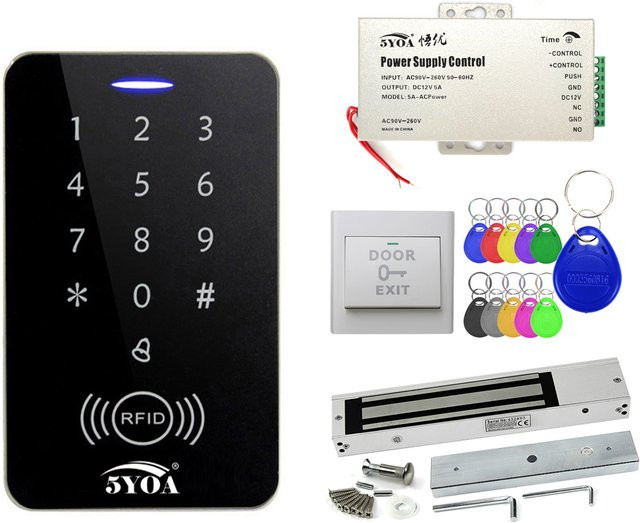5YOA Zugangskontrollsystem RFID Smart-Türschloss-Set für Heimgarage und elektronische Toröffnung - Bild 1