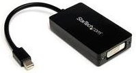 StarTech.com Mini DisplayPort auf DisplayPort, DVI und HDMI Multifunktions-Adapter in Schwarz, Länge: 15 cm - Bild 1