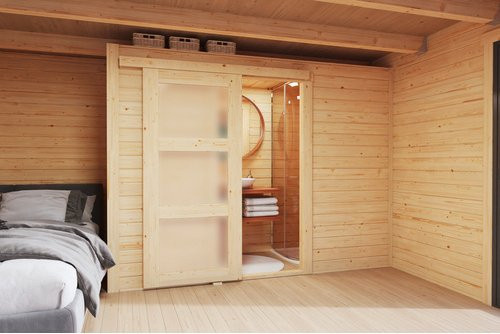 LASITA MAJA Gartenhaus Zubehör Domeo für Gartenhaus Domeo in Braun - Bild 1