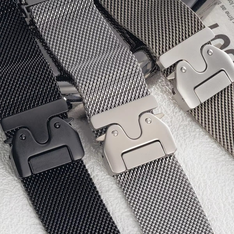CAOWTAN Uhrenarmband Edelstahl, Schwarz, Unisex - Bild 4