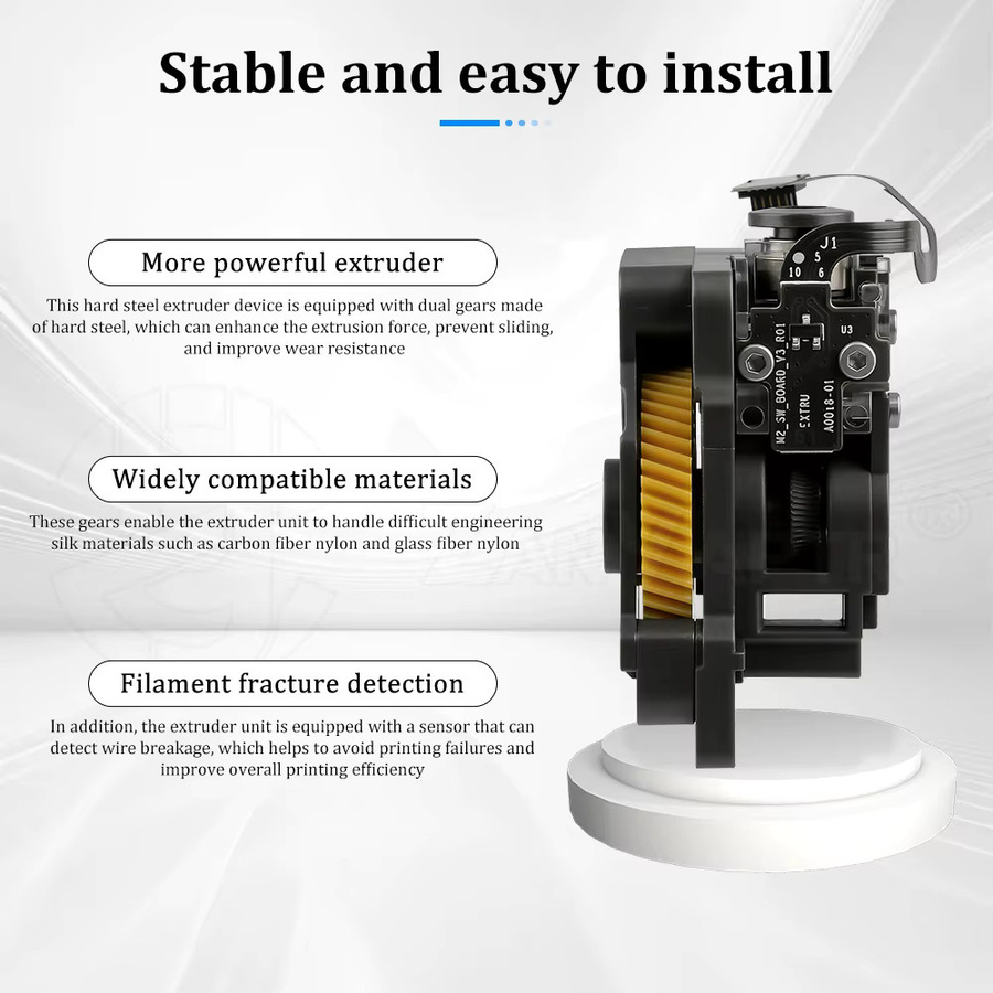 Bambu Lab Extruder-Mechanismus-Kit mit Getriebe für P1P und P1S 3D-Drucker in Schwarz - Bild 4