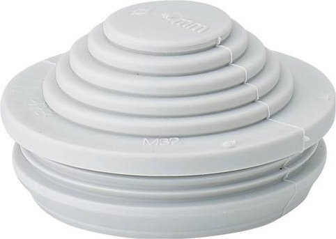 Hensel STM 32 Stufenstutzen in Lichtgrau für eine maximale Plattenstärke von 4mm - Bild 1