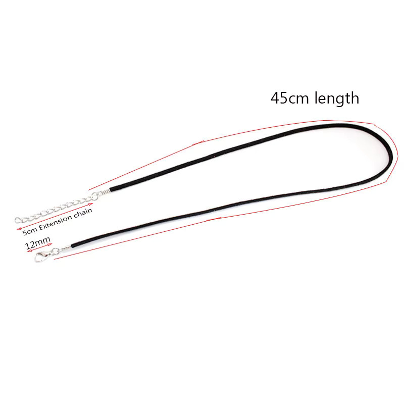 AUSHIYA Halskette Wildleder Seilschnur, 45 + 5 cm, Damen - Bild 2