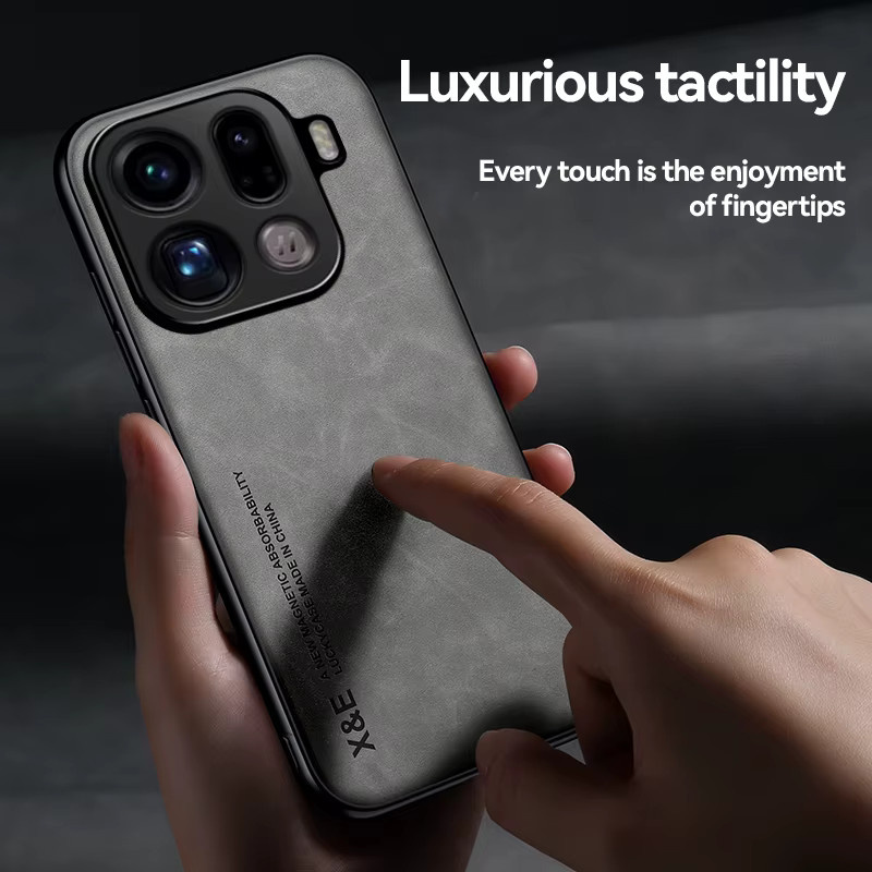 Stoßfeste magnetische Schutzhülle für OPPO Find X9 X8 Pro Ultra X8S A6X A5X A5 A6 Pro in Grau - Bild 2