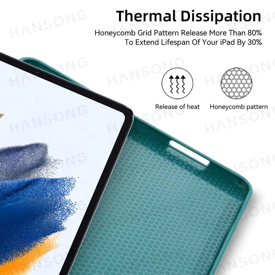 Samsung Galaxy Tab Smart Leder Hülle in Schwarz für A7 Lite, A7, A8, S6 Lite, S7, S8 und S9 11 Tablet-Cover - Bild 5