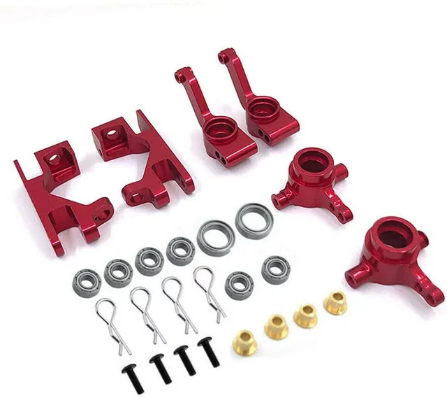 Traxxas Aluminium-Lenkrollenblock-Set mit Kugellager, Rot, Metall - Bild 1