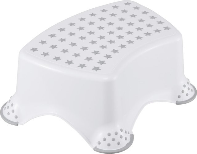 Keeeper Schemel Tomek aus Kunststoff in Weiss, B/T/H: 28,5 x 28,5 x 40,0 cm - Bild 1