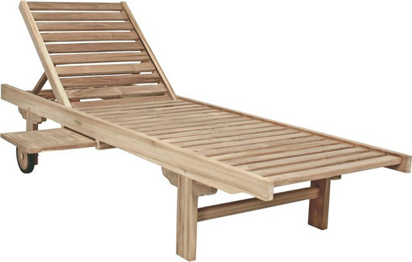 Garden Pleasure Sonnenliege Solo mit 5-fach verstellbarer Rückenlehne und Rollen