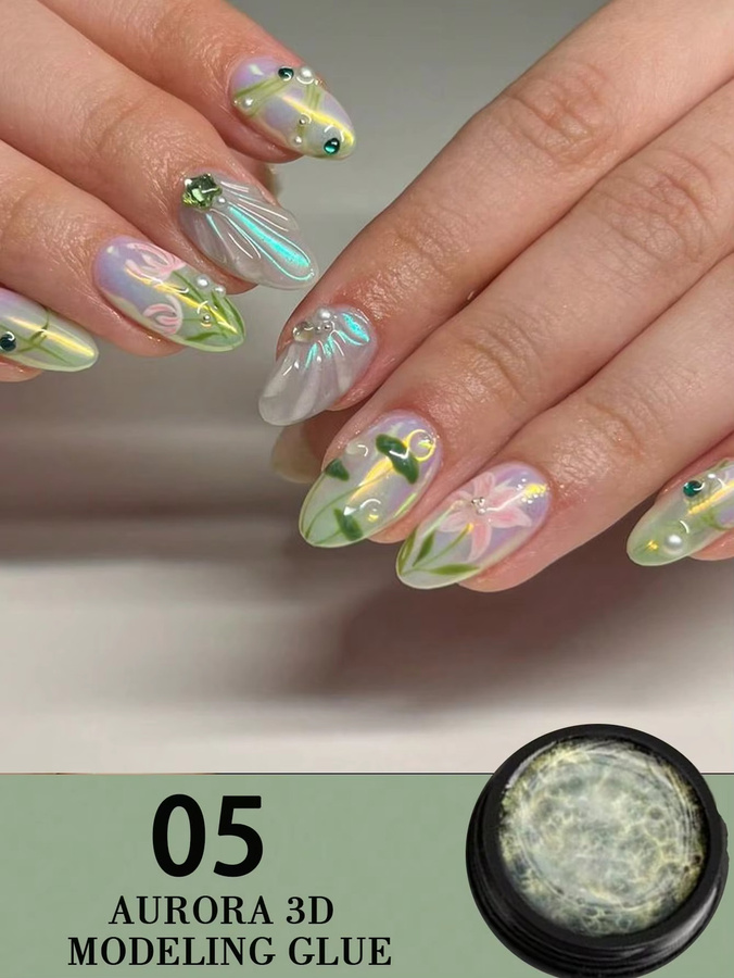 SJP Nageltips Gel, 5 ml, schimmernd - Bild 2