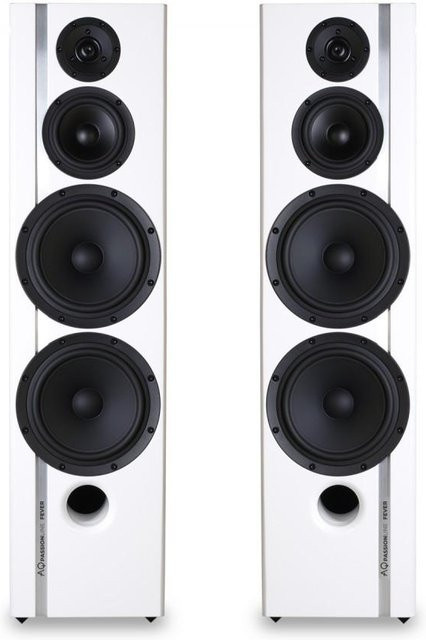 Acoustique Quality PASSION FEVER 3-Wege Standlautsprecher mit 240W Leistung in Piano Weiß - Bild 1