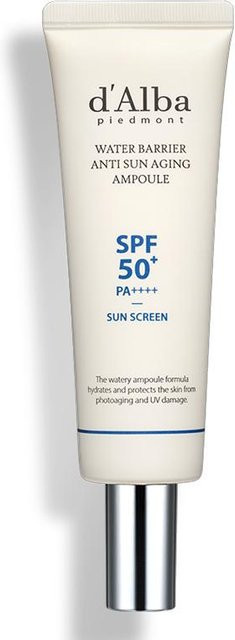 d'Alba Water Barrier Anti Sun Aging Ampulle Serum, SPF 50+, 50 ml, Niacinamid - Bild 1
