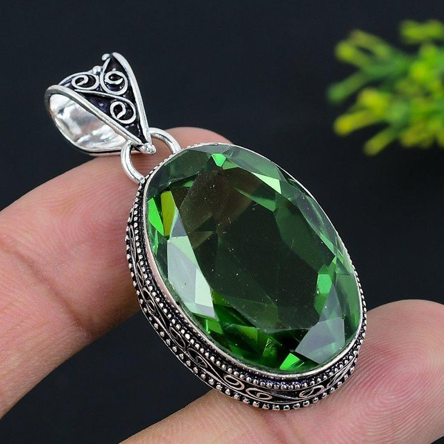 Manju Jewels Paradise Anhänger, Tsavorit Edelstein, 925 Silber, Damen - Bild 1